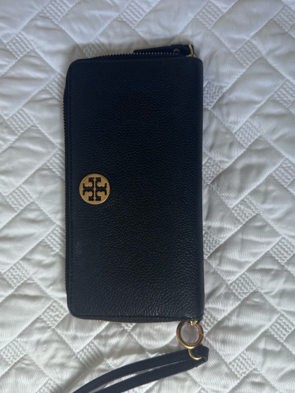Tory Burch Leather Wallet with wrist strap